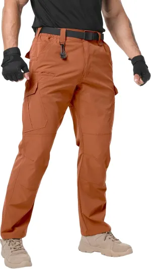 Arunlluta Men??s Tactical Pants, Ripstop Water Resistant Cargo Work Pants for Men, Stretch Hiking Pants Lightweight