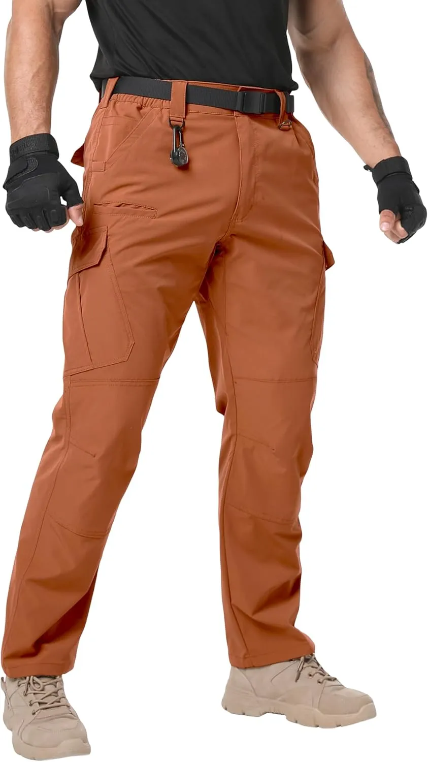 Arunlluta Men??s Tactical Pants, Ripstop Water Resistant Cargo Work Pants for Men, Stretch Hiking Pants Lightweight