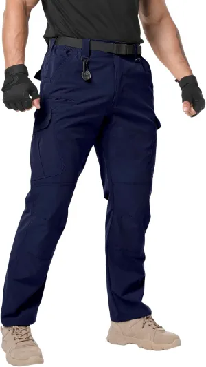 Arunlluta Men??s Tactical Pants, Ripstop Water Resistant Cargo Work Pants for Men, Stretch Hiking Pants Lightweight