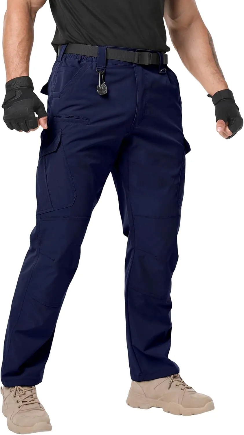 Arunlluta Men??s Tactical Pants, Ripstop Water Resistant Cargo Work Pants for Men, Stretch Hiking Pants Lightweight