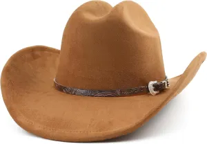 Big Cowboy Hat for Women Men Wide Brim Cowgirls Beach Cattleman Western Cowboys Hat