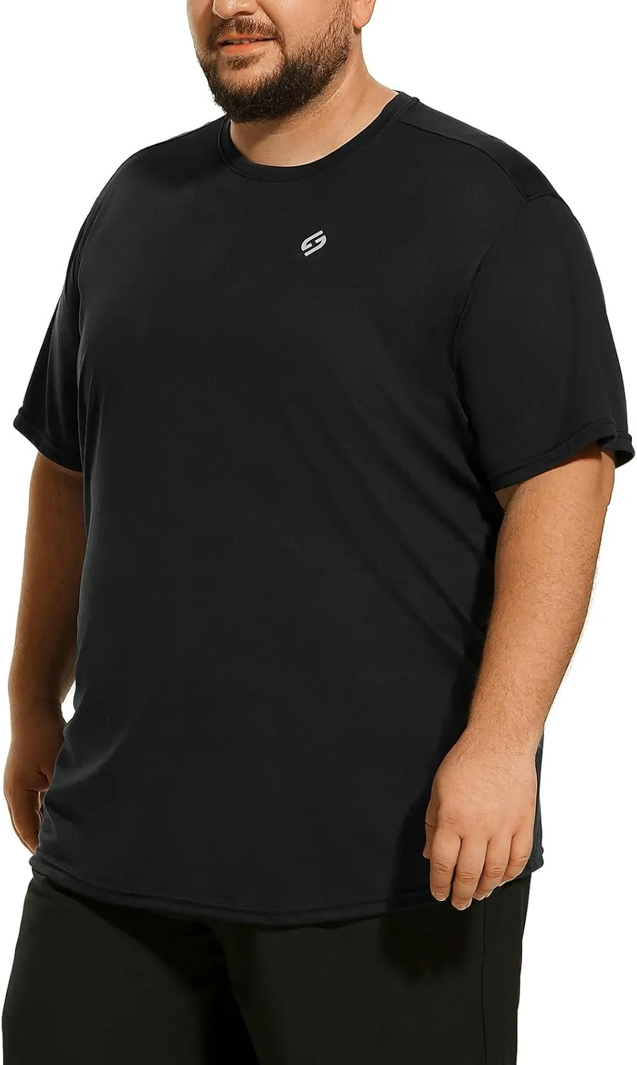 HOdo Big and Tall Mens T-Shirt Crewneck Tees Moisture Wicking 2XL-6XL