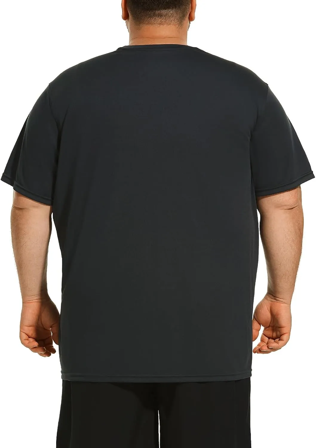 HOdo Big and Tall Mens T-Shirt Crewneck Tees Moisture Wicking 2XL-6XL