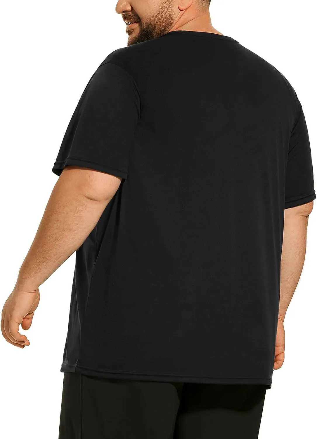 HOdo Big and Tall Mens T-Shirt Crewneck Tees Moisture Wicking 2XL-6XL