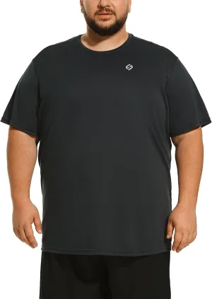HOdo Big and Tall Mens T-Shirt Crewneck Tees Moisture Wicking 2XL-6XL