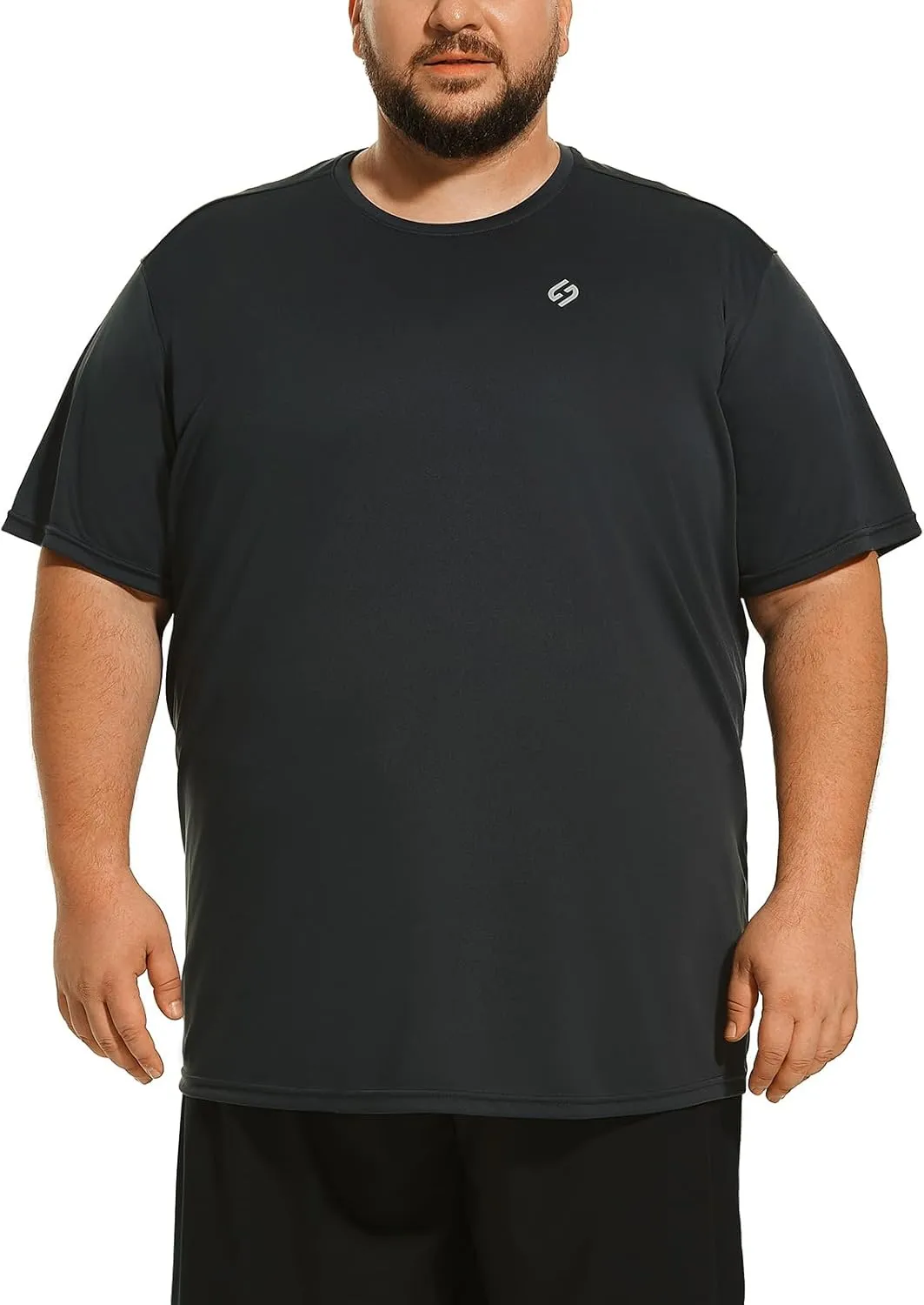 HOdo Big and Tall Mens T-Shirt Crewneck Tees Moisture Wicking 2XL-6XL